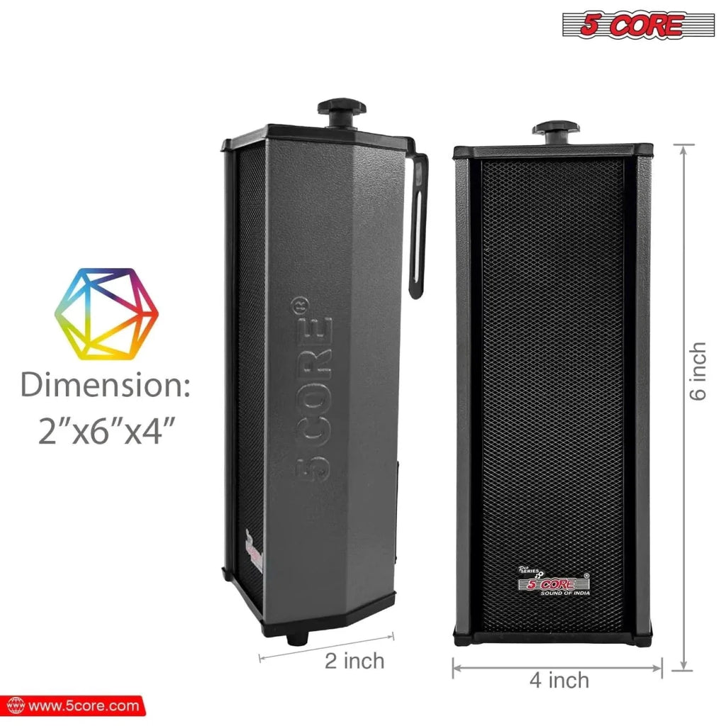 5Core 100W Indoor/Outdoor Stereo Speakers - DB AV Supplies