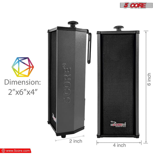5Core 100W Indoor/Outdoor Stereo Speakers - DB AV Supplies