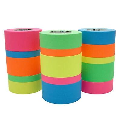 Pro Tapes Pro Gaff Fluorescent Gaffer Tape – 2" x 50 Yard FL Colors - DB AV Supplies